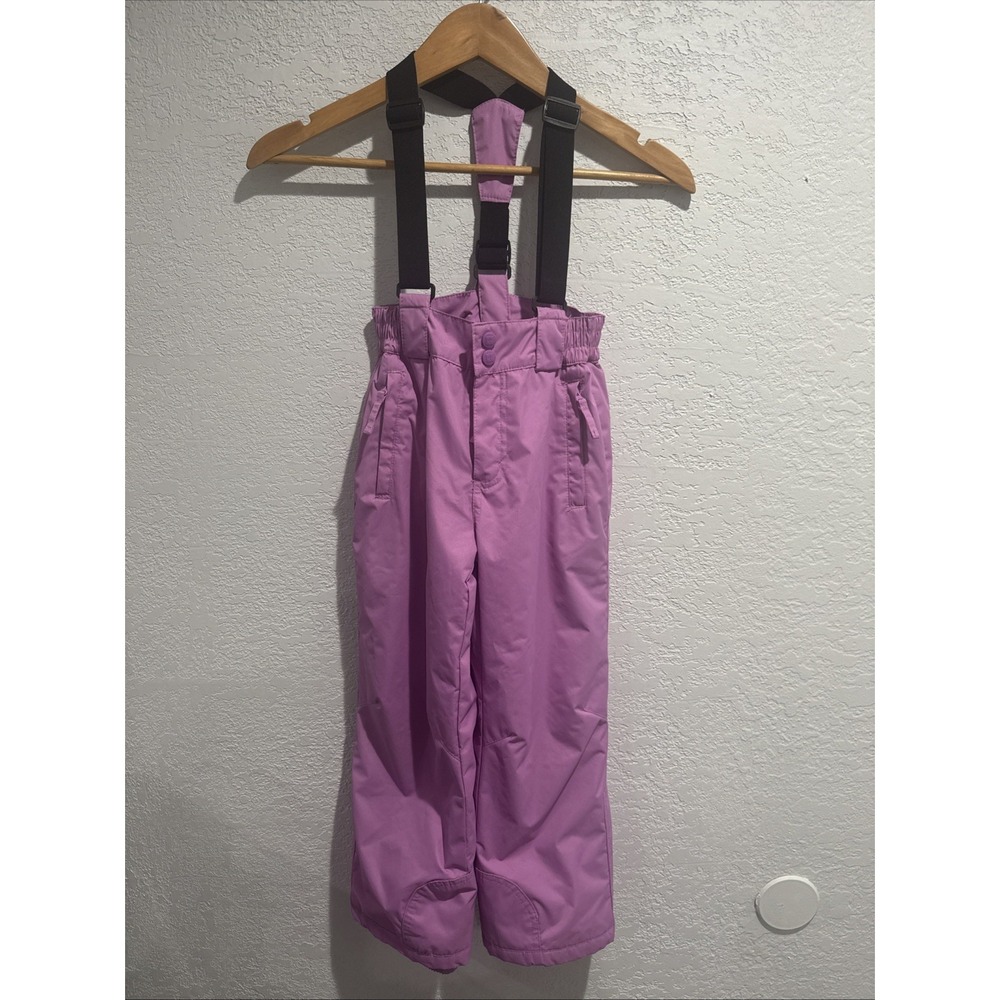 Mountain Warehouse Ski Snow Pants With Suspenders Girls Purple US Size 5-6 YRS